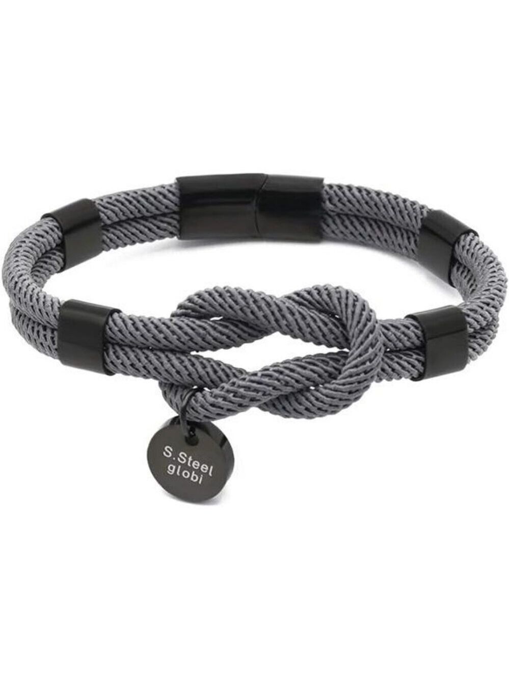 Paracord Rope Bracelet Mens Womens Nautical Cuff Magnetic Clasp Unisex